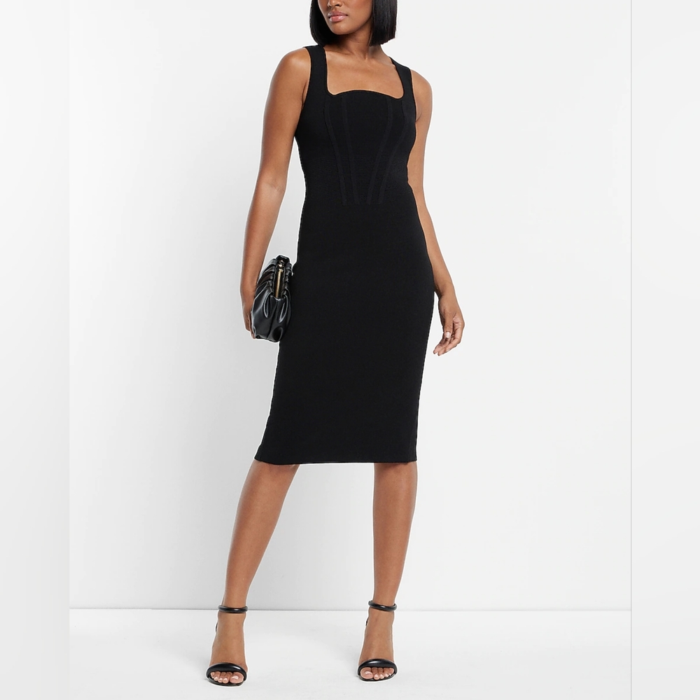 Express Body Contour Corset Detail Dress
